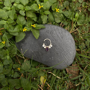 Amethyst Septum Ring